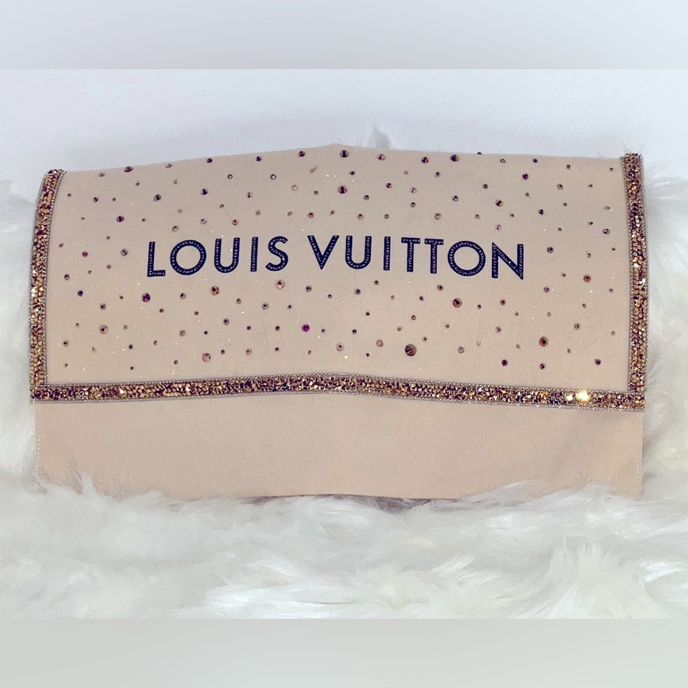 Louis Vuitton Dust Bag 13” x 7.5” with Crystals Embellished